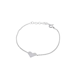 Armband äkta silver med hjärta