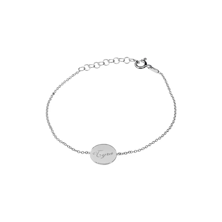 Armband med rondell, gravyr ingår