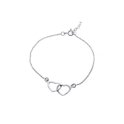 Armband med två hjärtan