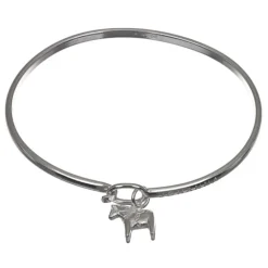 Armring med berlock dalahäst gravyr ingår