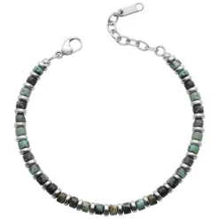 Atlas beadarmband unisex grön