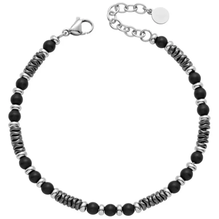 Atlas beadarmband unisex svart