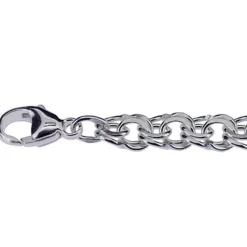 Bismarckarmband bred äkta silver 20 cm