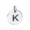 Bokstavsberlock smycke bokstav K äkta silver