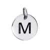 Bokstavsberlock smycke bokstav M äkta silver