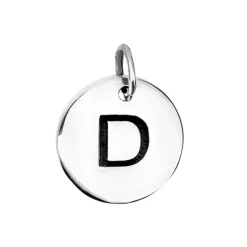 Bokstavsberlock smycke bokstav D äkta silver