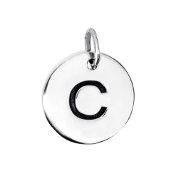 Bokstavsberlock smycke bokstav C äkta silver