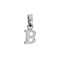 Bokstavshänge berlock smycke B äkta silver