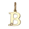 Bokstavssmycke B i äkta guld 9 karat