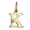 Bokstavssmycke K äkta guld 9 karat
