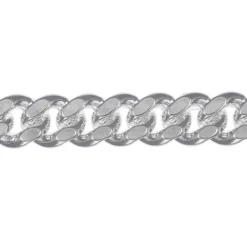 Brett och tungt silverarmband pansar äkta silver 22 cm