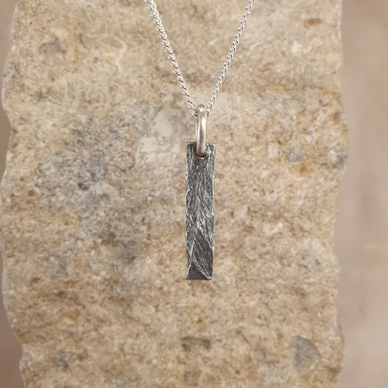 Charlie halsband med stav äkta silver 925