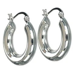 Chunky hoops äkta silver 25 mm