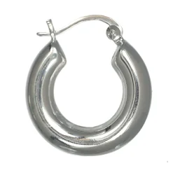 Chunky hoops äkta silver 25 mm