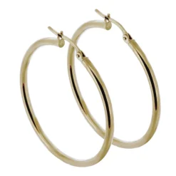 Creoler hoops 34 mm äkta guld 9 karat