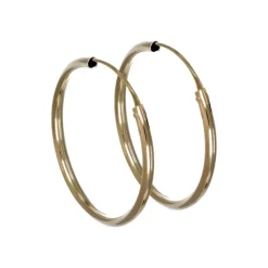 Creoler hoops äkta guld 18 karat 20 mm