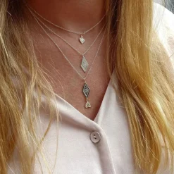 Dalahjärta mini halsband äkta silver