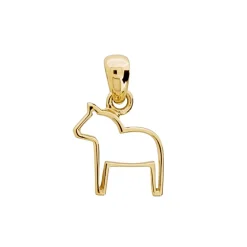 Dalahäst 18 karat guld kontur