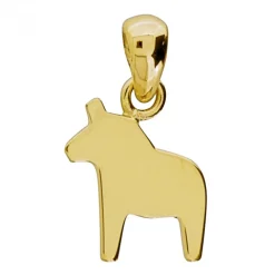Dalahäst 18 karat guld slät