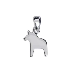 Dalahäst äkta silver slät