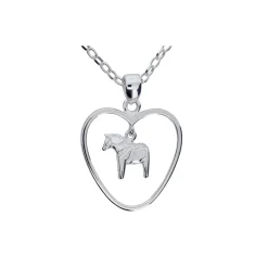 Dalahästhjärta med kedja