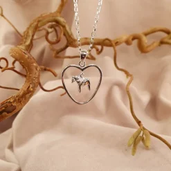 Dalahästhjärta med kedja