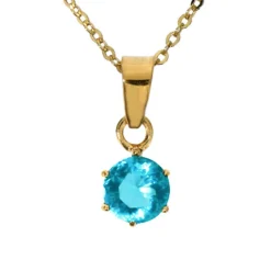 December månadssten guldförgyllt silver