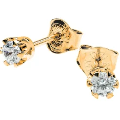 Diamantörhängen Donau 2 x 0,10 ct Schalins rödguld