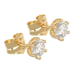 Diamantörhängen labbodlade diamanter 2 x 0,50 carat äkta guld 18 karat