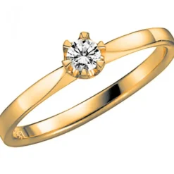 DONAU 0,15 ct Förlovningsring Vigselring