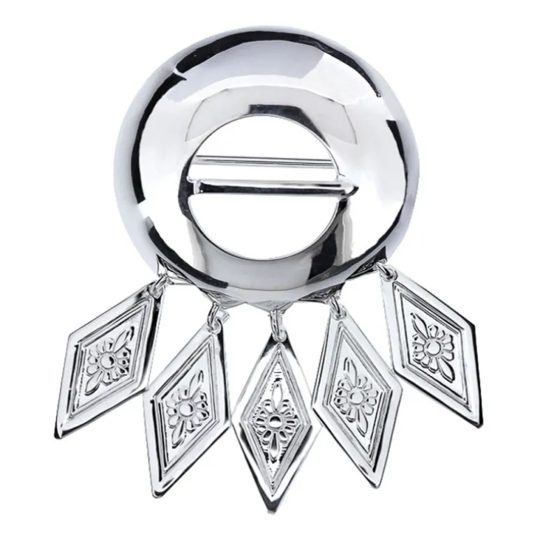 Dräktbrosch äkta silver