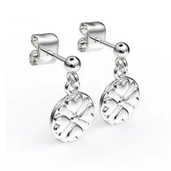 Folklore hängande örhängen silver