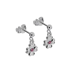 Fyrklöver med rosa sten