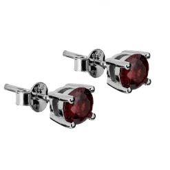 Granatröda örhängen