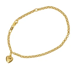 Guldarmband med hjärta 9 karat äkta guld