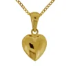 Guldhalsband med guldhjärta äkta guld 18 karat