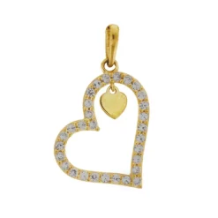 Guldhjärta äkta guld 18 karat