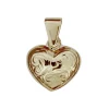 Guldhjärta med mönster äkta guld 18 karat