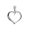 Guldhjärta vitguld 18 karat