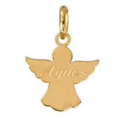 Guldängel med gravyr äkta guld 18 karat