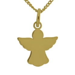 Guldängel med guldkedja äkta guld 18 karat