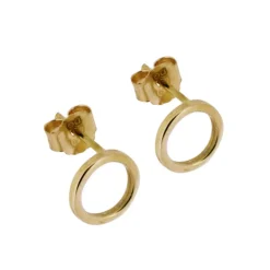 Guldörhängen 18 karat cirklar