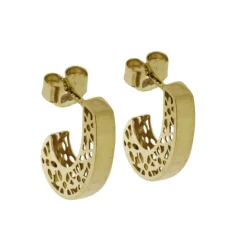 Guldörhängen halvcreoler 18 karat