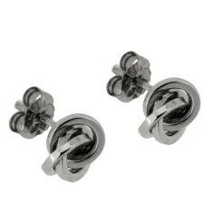 Guldörhängen knutar vitguld 18 karat