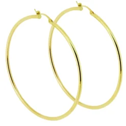 Guldörhängen stora ringar