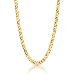 Halsband Hugo pansar guldpläterat stål