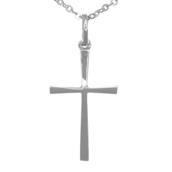 Halsband kors äkta silver