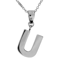 Halsband med berlock stor bokstav U