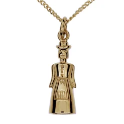 Halsband med falujungfru äkta guld 18 karat