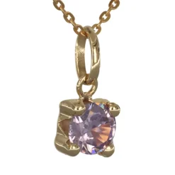 Halsband månadssten juni äkta guld 18 karat